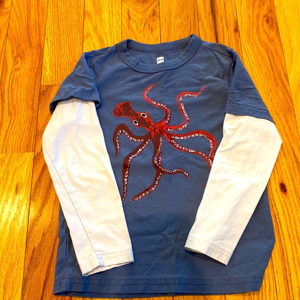 Boys Tea Collection Layered Sleeve Tee Size 6